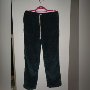 Aerie Dark Green Corduroy Pants